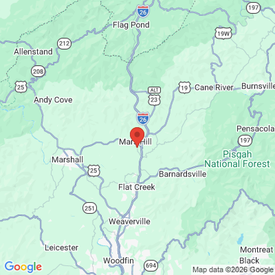 Map to  office in Mars Hill, NC