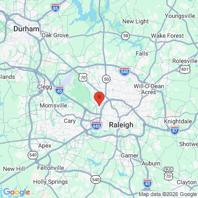 Map to  office in Raleigh, NC