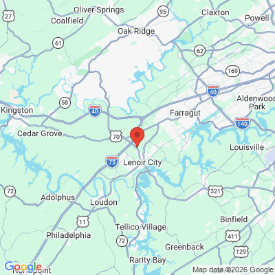 Map to  office in Lenoir City, TN