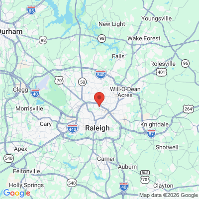Map to  office in Raleigh, NC