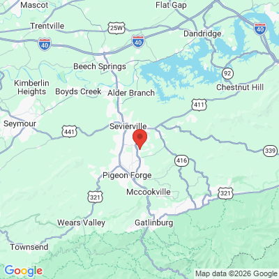 Map to  office in Sevierville, TN