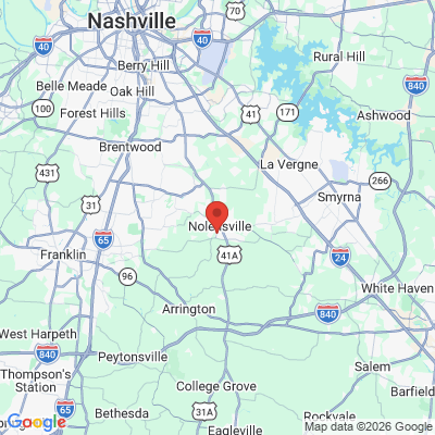 Map to  office in Nolensville, TN