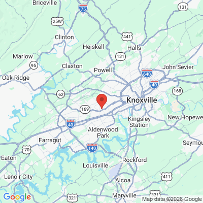 Map to  office in Knoxville, TN