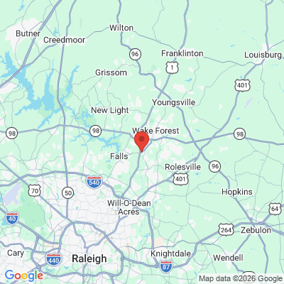 Map to  office in Village Dental Raleigh