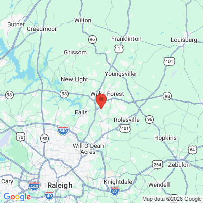 Map to  office in Wake Forest, NC