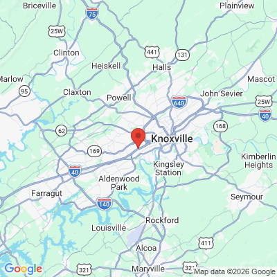 Map to  office in Knoxville, TN