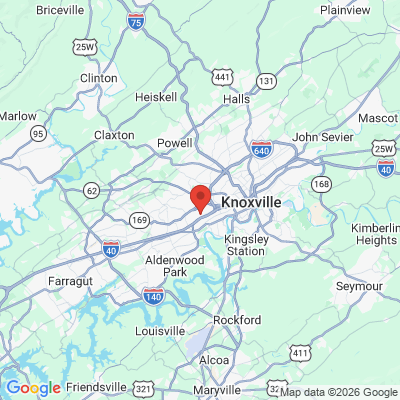 Map to  office in Knoxville, TN
