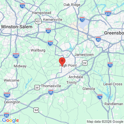 Map to  office in High Point, NC