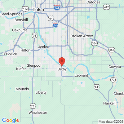 Map to  office in Bixby, OK