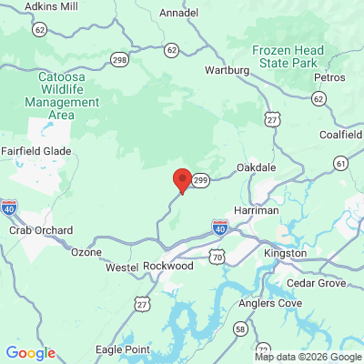 Map to  office in Rockwood, TN