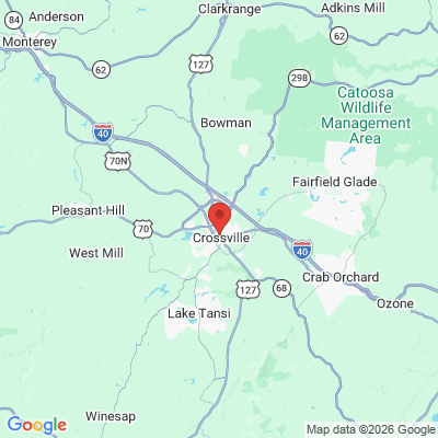 Map to  office in Crossville, TN