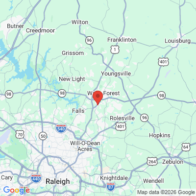 Map to  office in Wake Forest, NC