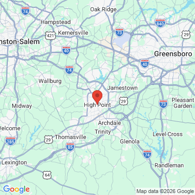 Map to  office in High Point, NC