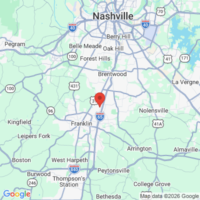Map to  office in Brentwood, TN