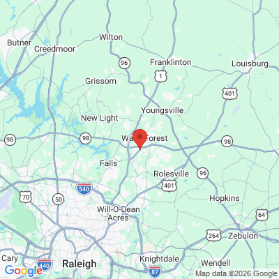Map to  office in Wake Forest, NC