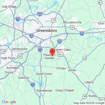 Map to  office in Pleasant Garden, NC