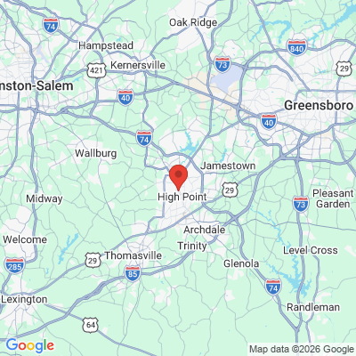 Map to  office in High Point, NC