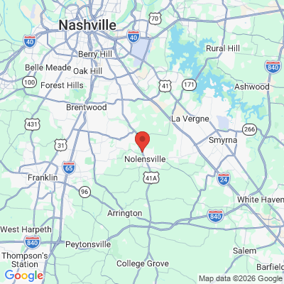 Map to  office in Nolensville, TN