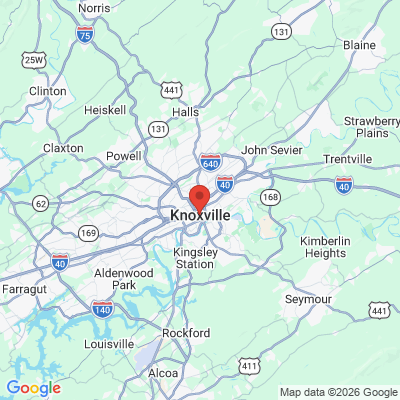 Map to  office in Knoxville, TN
