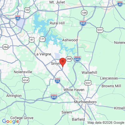 Map to  office in Smyrna, TN