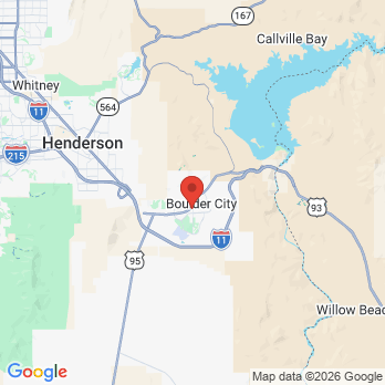 Map to Boulder Dental Group - Andrew Huxford DDS office in Boulder City, NV