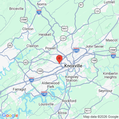 Map to  office in Knoxville, TN