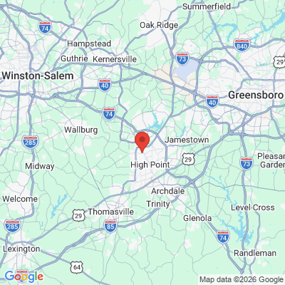 Map to  office in High Point, NC