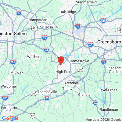Map to  office in High Point, NC