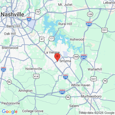 Map to  office in Smyrna, TN