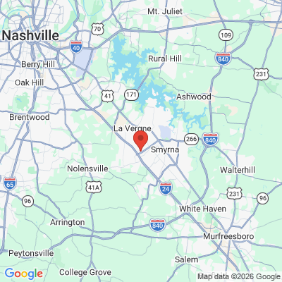 Map to  office in Smyrna, TN