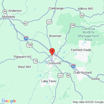 Map to  office in Crossville, TN