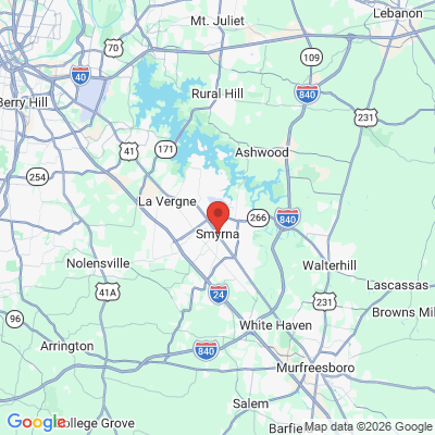 Map to  office in Smyrna, TN