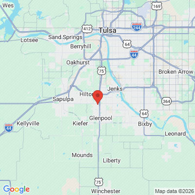 Map to  office in Glenpool, OK