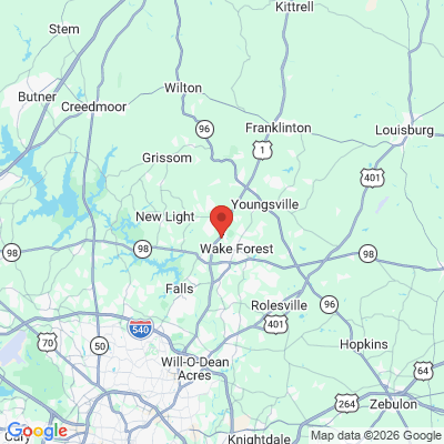 Map to  office in Wake Forest, NC
