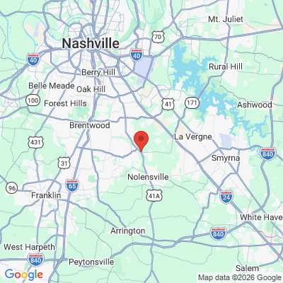 Map to  office in Nolensville, TN