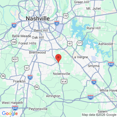 Map to  office in Brentwood, TN