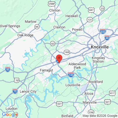 Map to  office in Knoxville, TN