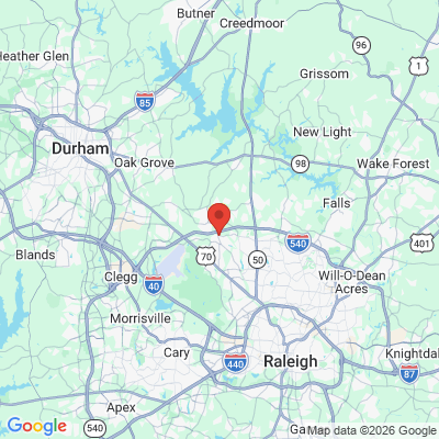 Map to  office in Raleigh, NC