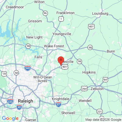 Map to  office in Rolesville, NC