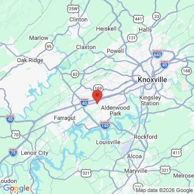 Map to  office in Knoxville, TN