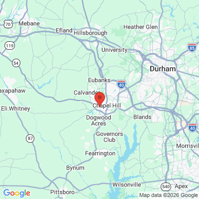 Map to  office in Carrboro, NC