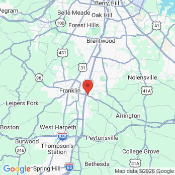 Map to New Image Dentistry office in Franklin, TN
