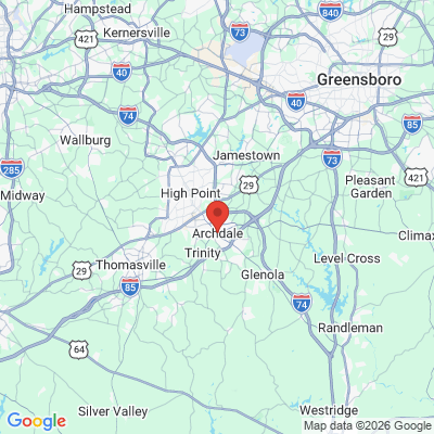 Map to  office in Archdale, NC