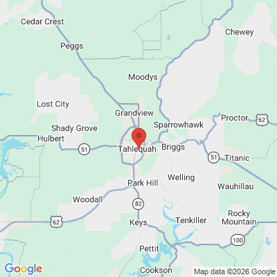 Map to  office in Tahlequah, OK