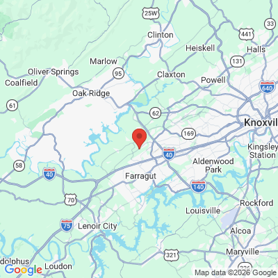 Map to  office in Knoxville, TN