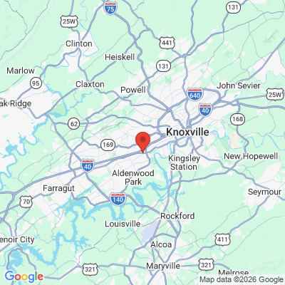 Map to  office in Knoxville, TN