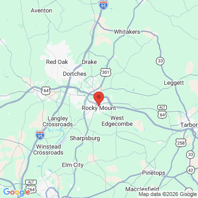 Map to  office in Rocky Mount, NC