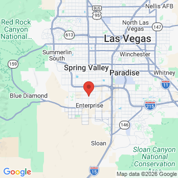 Map to Stars Dental office in Las Vegas, NV