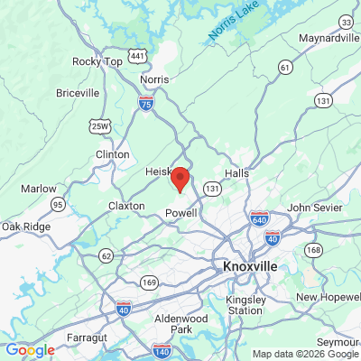Map to  office in Powell, TN