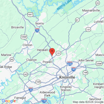 Map to  office in Powell, TN